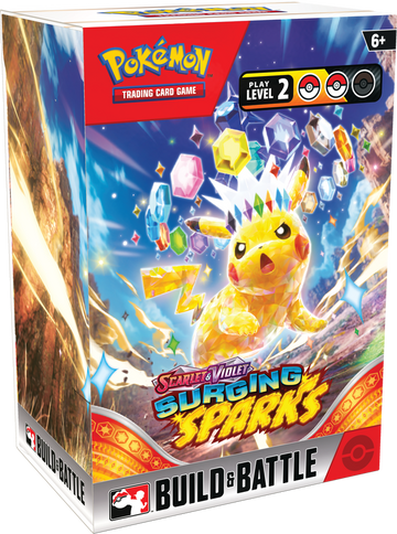 POKEMON SV8 SURGING SPARKS BUILD &amp; BATTLE BOX DISPLAY | 820650869570