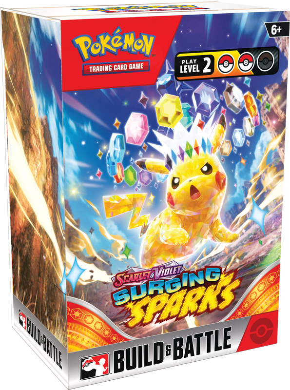 POKEMON SV8 SURGING SPARKS BUILD & BATTLE BOX DISPLAY | 820650869570