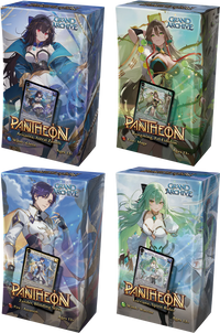 GRAND ARCHIVE TCG RADIANT ORIGINS PANTHEON DECK SET 4CT DISPLAY | 724065403612