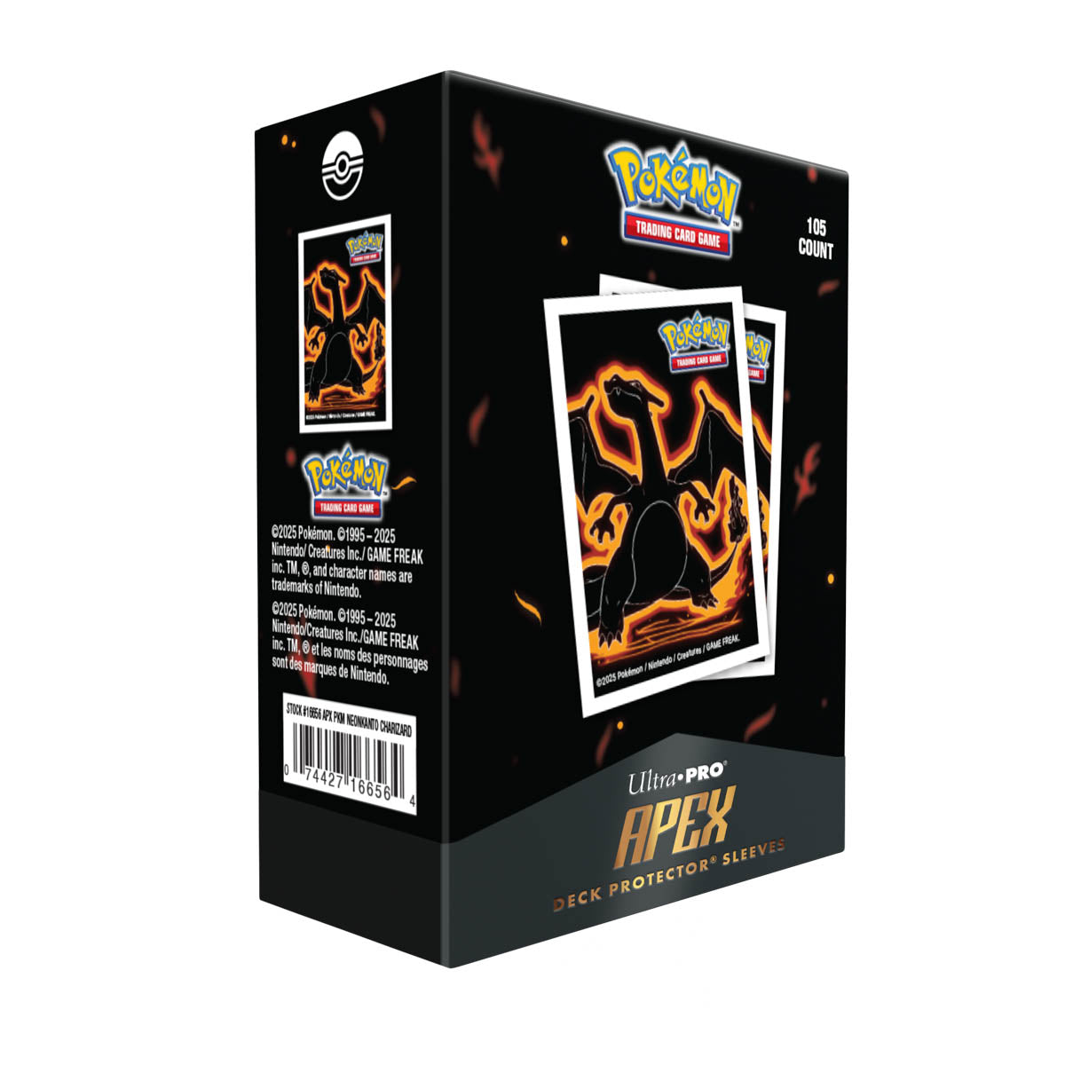 UP D-PRO APEX POKEMON NEON KANTO CHARIZARD 105CT | 074427166564