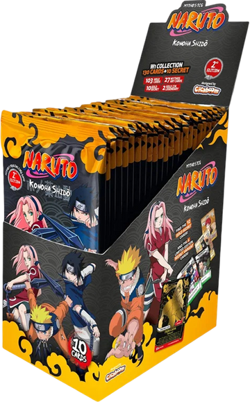 NARUTO MYTHOS TCG SET 1 KONOHA SHIDO 2ND EDITION BOOSTER