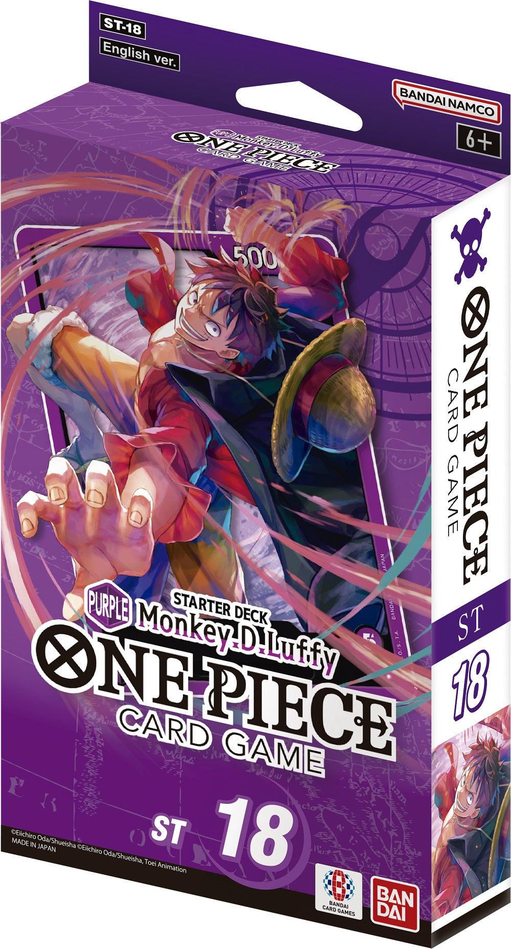 ONE PIECE CG ST18 STARTER DISPLAY (PURPLE) - MONKEY D. LUFFY(810059787193)