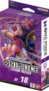 ONE PIECE CG ST18 STARTER DISPLAY (PURPLE) - MONKEY D. LUFFY | 810059787193
