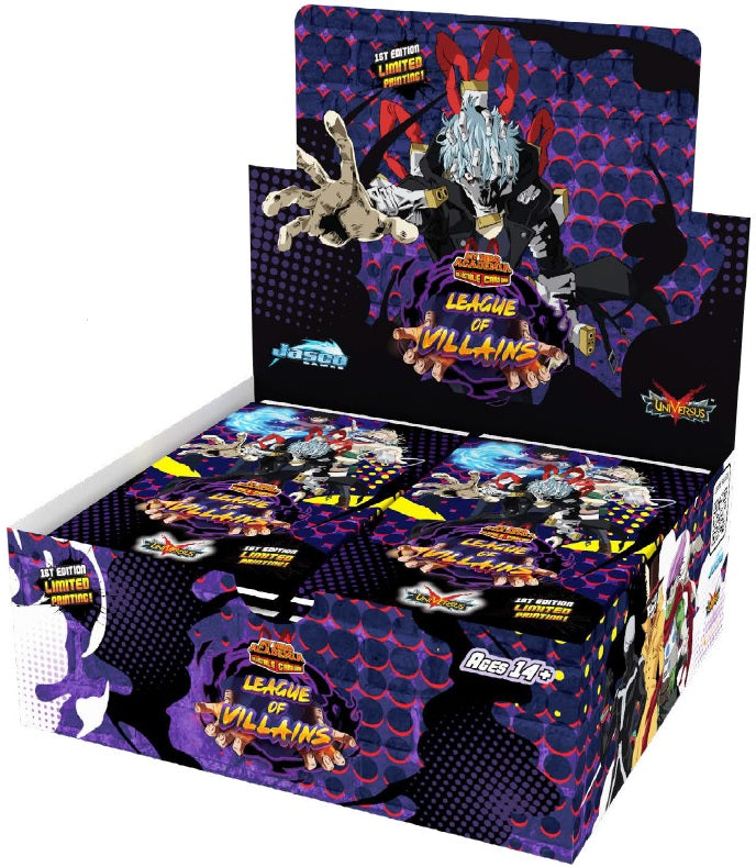 UniVersus CCG: Set 4- My Hero Academia League of Villains Booster Display, 1st Edition(850034738192)(850034738192)