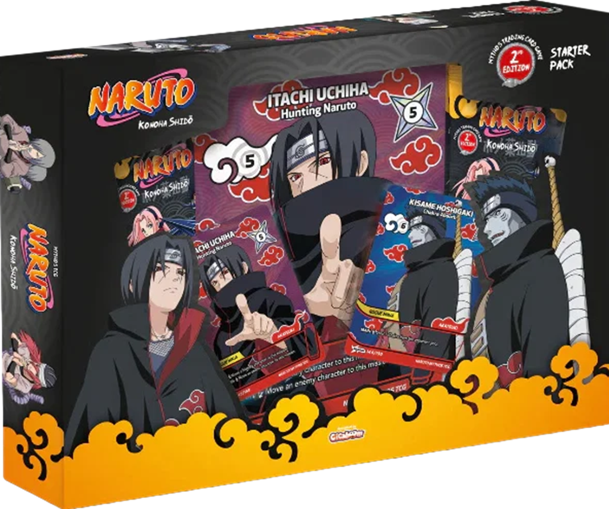 NARUTO MYTHOS TCG SET 1 KONOHA SHIDO 2ND EDITION ITACHI/KISAME STARTER PACK