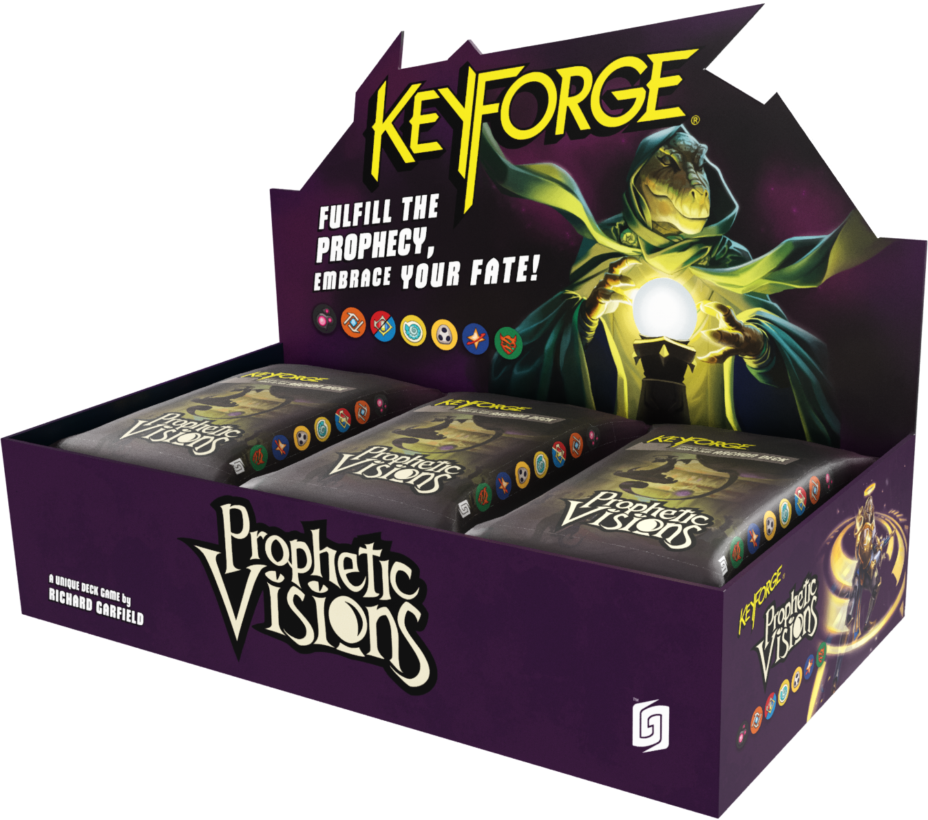 KEYFORGE PROPHETIC VISIONS ARCHON DECK 12CT DISPLAY | 810165820012