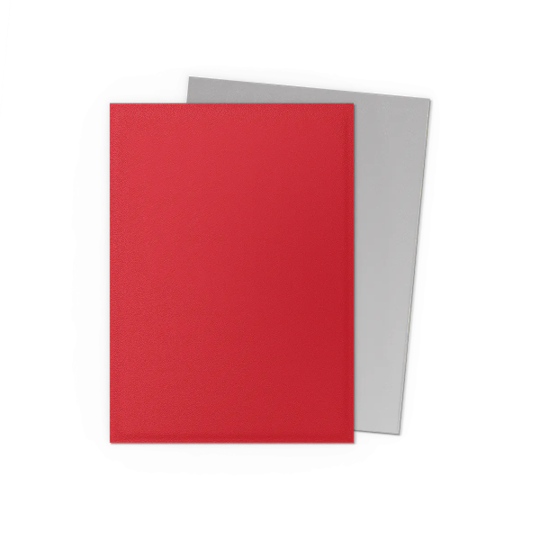 DRAGON SHIELD SLEEVES DUAL MATTE CRIMSON AND SILVER 100CT | 5706569150723