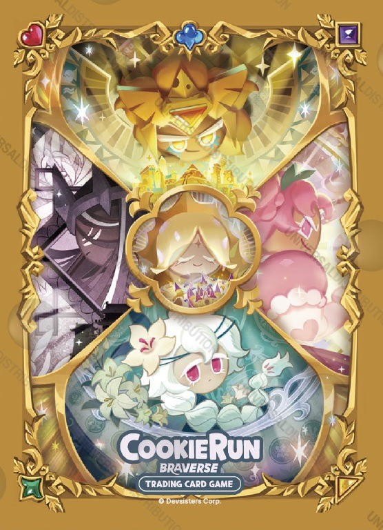 COOKIERUN TCG BRAVERSE SLEEVES GLOW AGE OF HEROES AND KINGDOMS 65CT | 8809454057361