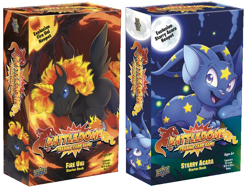 NEOPETS BATTLEDOME TCG FIRE & STARRY STARTER DISPLAY | 053334542692