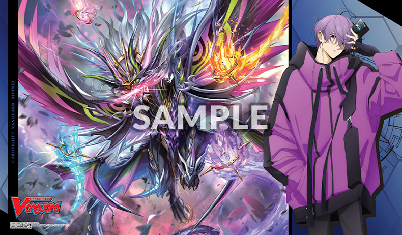 BUSHI SUPPLIES RUBBER PLAYMAT VOL. 12 CFV DIVINEZ DELUXE DESIGN B: MICHIRU &amp; DRAJEWELED MAGNUS | 8885021122069
