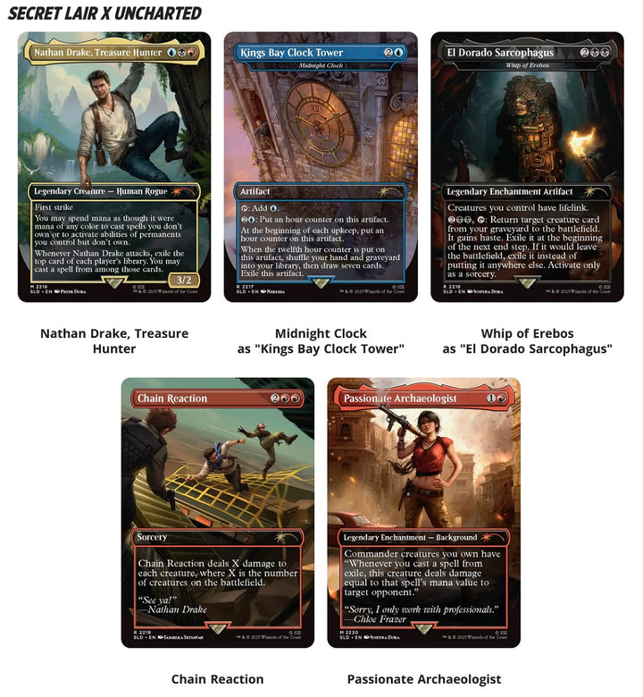 MTG SECRET LAIR PLAYSTATION SUPER DROP UNCHARTED: SAGA OF THIEVES REGULAR | 195166308531