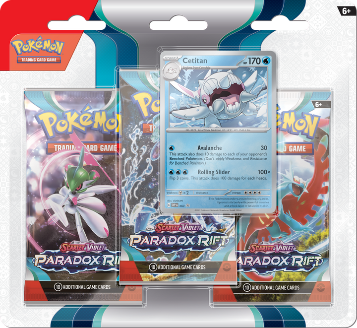 Pokemon Scarlet & Violet Paradox Rift: 3 Pack Blister - Arctibax | 820650854033
