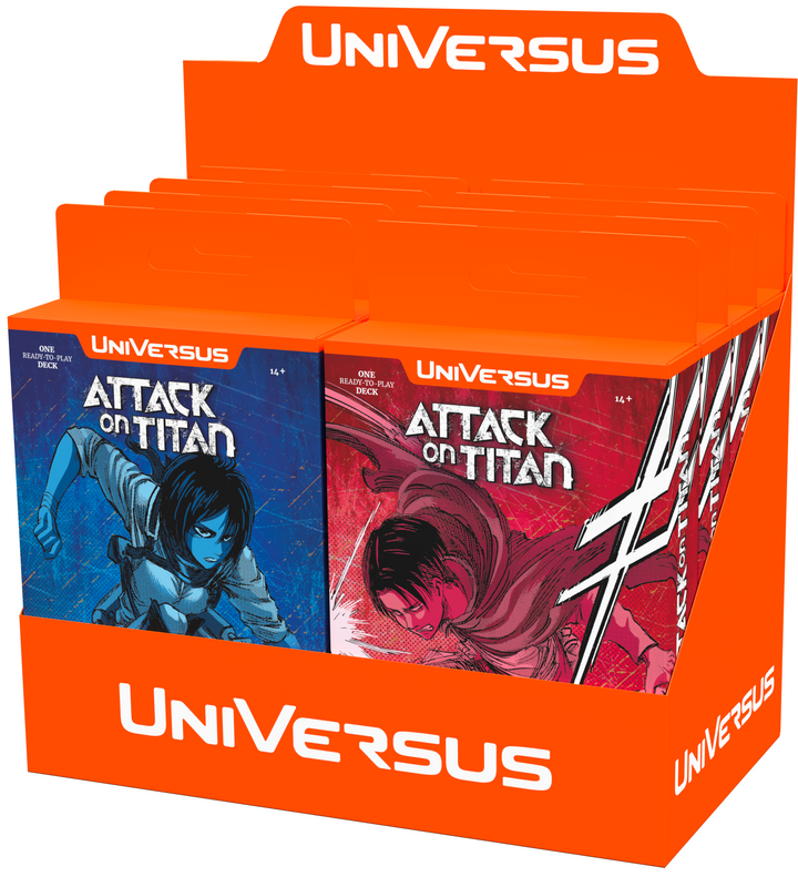 ATTACK ON TITAN BATTLE FOR HUMANITY CLASH 8CT DECK DISPLAY | 810155270773