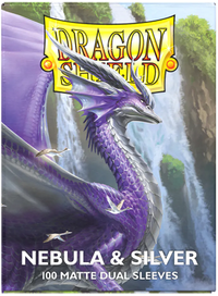 DRAGON SHIELD SLEEVES DUAL MATTE NEBULA AND SILVER 100CT | 5706569150754