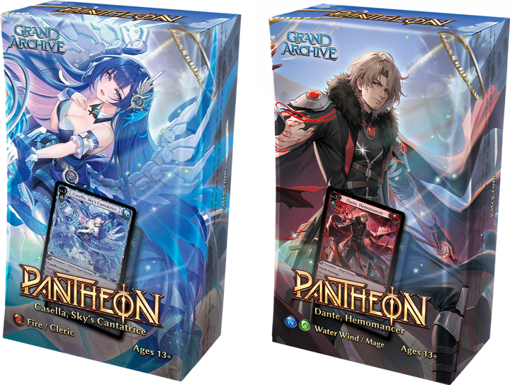Grand Archive TCG .Asphodel/Cantabile Pantheon Deck Set 4CT Display