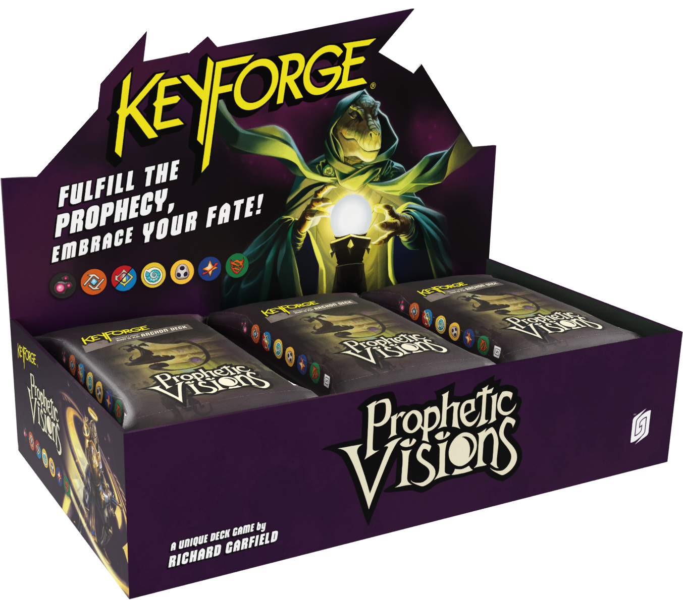 KEYFORGE PROPHETIC VISIONS ARCHON DECK 12CT DISPLAY | 810165820012