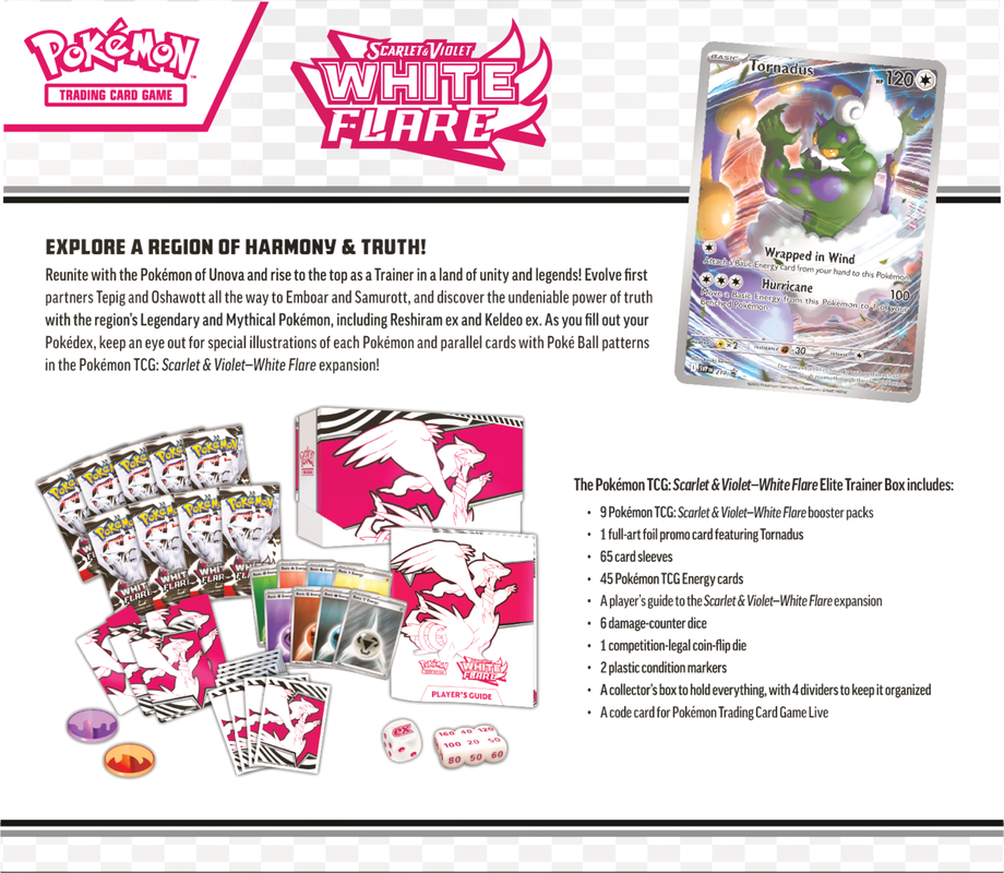 POKEMON SV10.5 WHITE FLARE ELITE TRAINER | 196214113619
