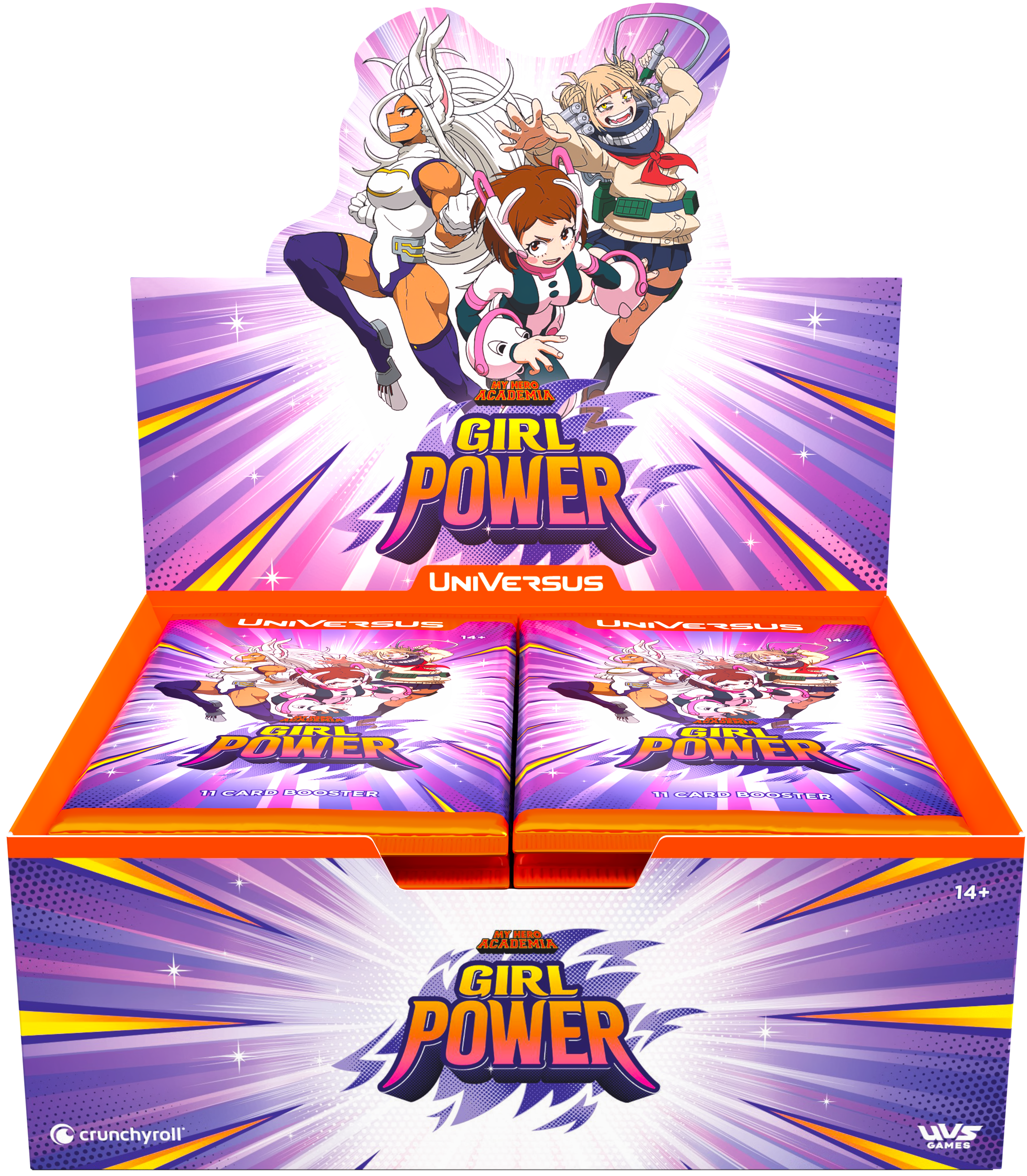 UniVersus CCG: Set 7- My Hero Academia Girl Power Booster Display(810155270018)(810155270018)