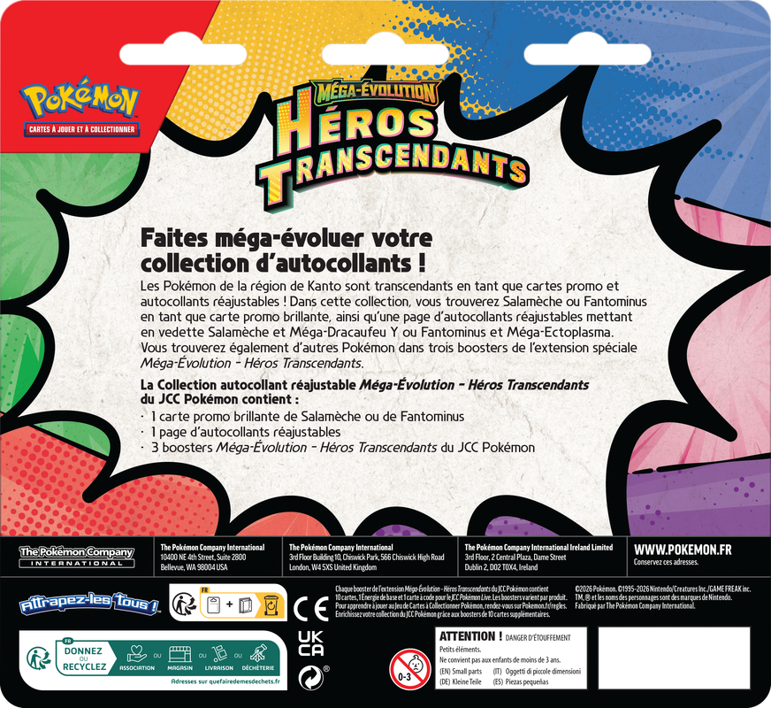 POKEMON FRENCH ME2.5 ASCENDED HEROES TECH STICKER COLLECTION | 196214132306