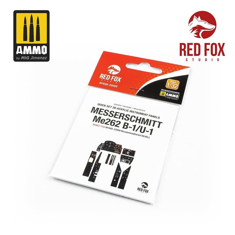 Red Fox Studio 1/32 Messerschmitt Me262 B-1/U-1 (for Revell kit) | 5999571350070