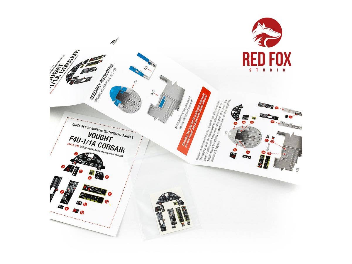 Red Fox Studio 1/48 Vought F4U-1/1A Corsair (for Tamiya kit) | 5999571352111