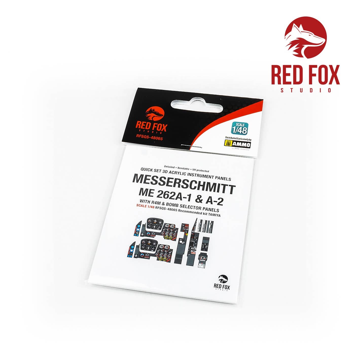 Red Fox Studio 1/48 Messerschmitt ME 262A-1/A-2 with R4M & Bomb Selector (for Tamiya kit) | 5999571352142