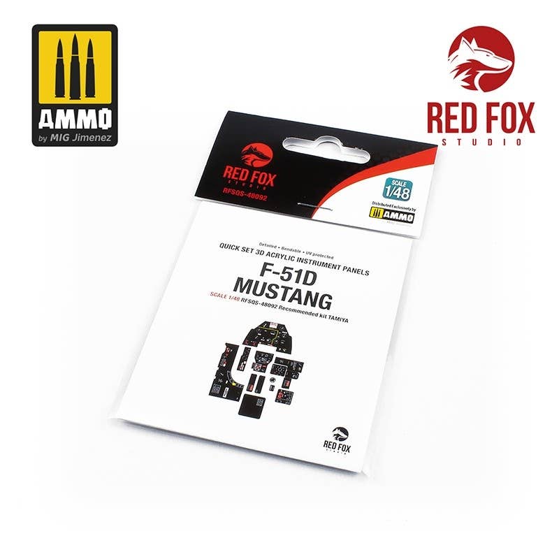 Red Fox Studio 1/48 F-51D Mustang (for Tamiya kit) | 5999571352418