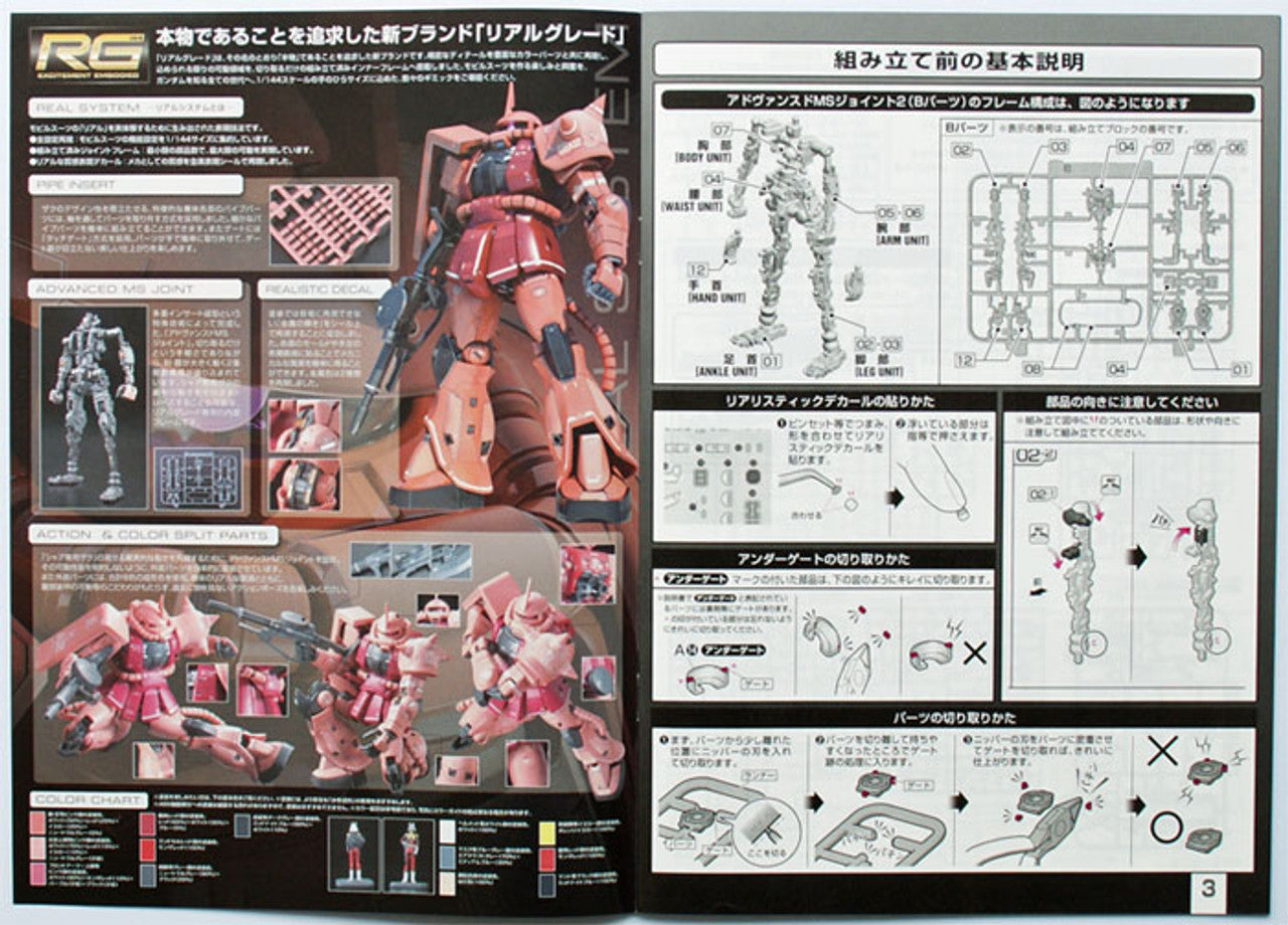 Bandai RG MS-06S Zaku II 1/144 Model Kit Hatsune Miku Ver