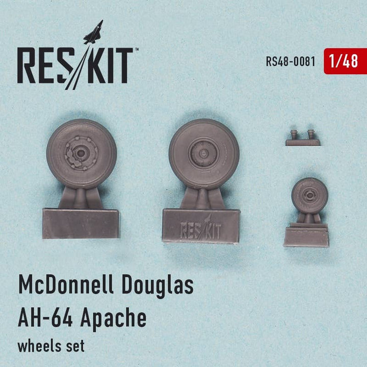 Res/Kit McDonnell Douglas AH-64 Apache wheels set | 4824594100818
