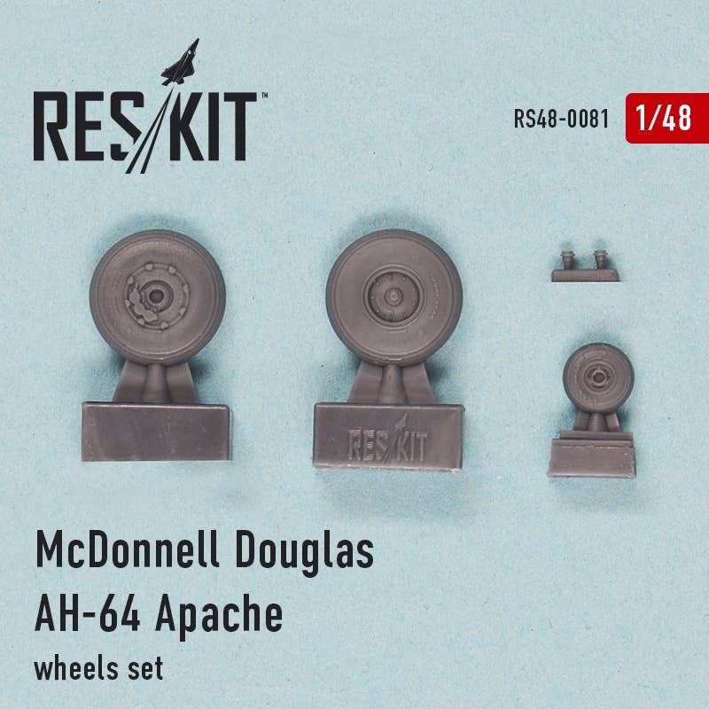 Res/Kit McDonnell Douglas AH-64 Apache wheels set | 4824594100818