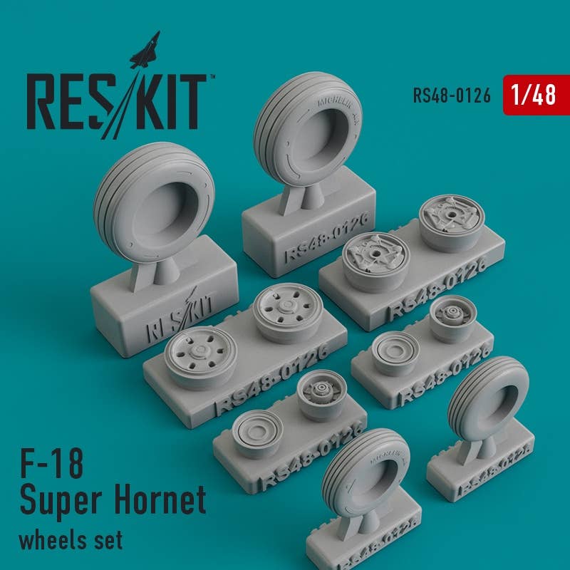 Res/Kit F-18 Super Hornet wheels set | 4824594101266