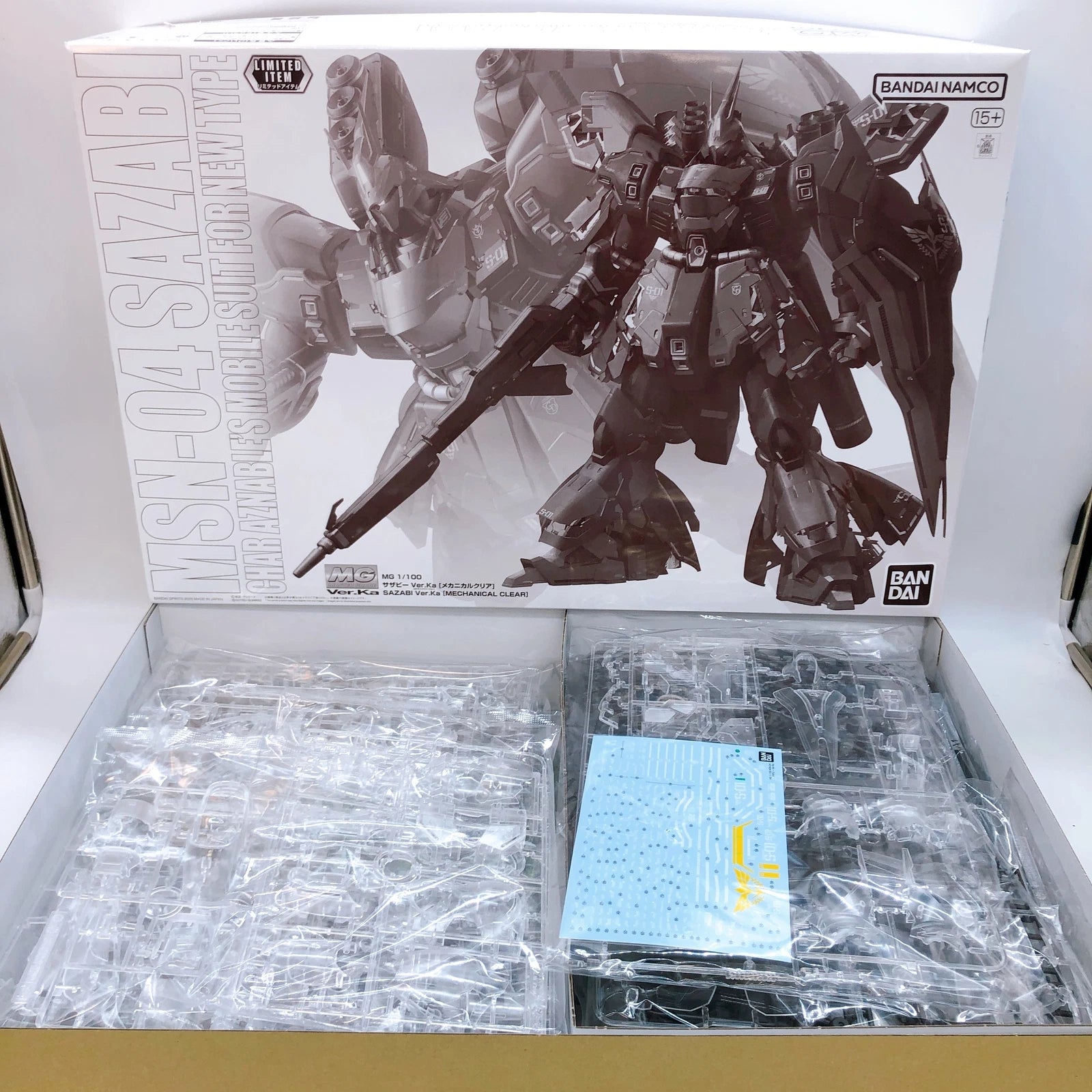 MG 1/100 SAZABI Ver.Ka [MECHANICAL CLEAR] | 4573102685414