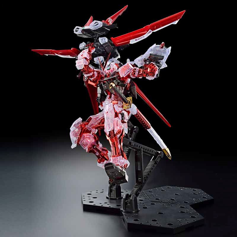 P-Bandai MG 1/100 The Gundam Base Limited Gundam Astray Red Frame Flight Unit [Plating Frame / Color Clear]