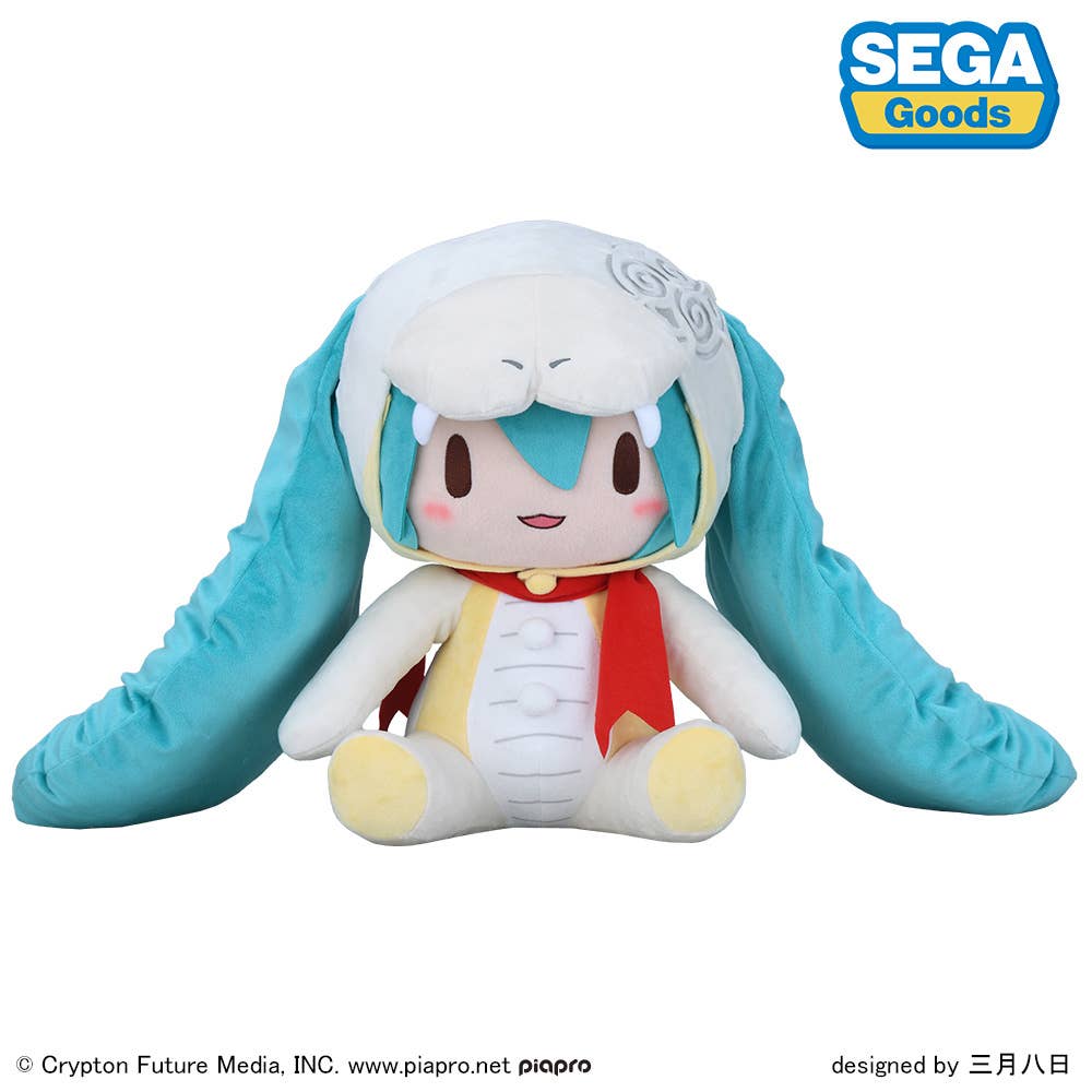 SEGA fuwa petit Hatsune Miku Snake 2024 Plush (LL) | 4582733437637