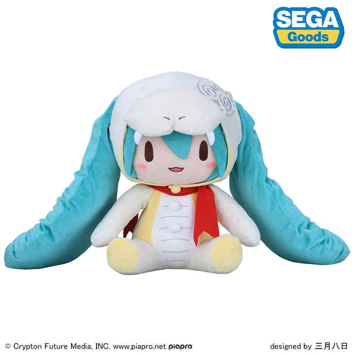 SEGA fuwa petit Hatsune Miku Snake 2024 Plush (LL) | 4582733437637