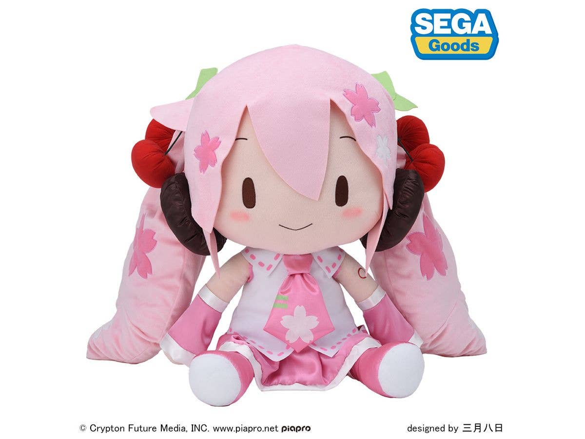 SEGA fuwa petit "Sakura Miku" Dodeka Jumbo Plush | 4582733451466