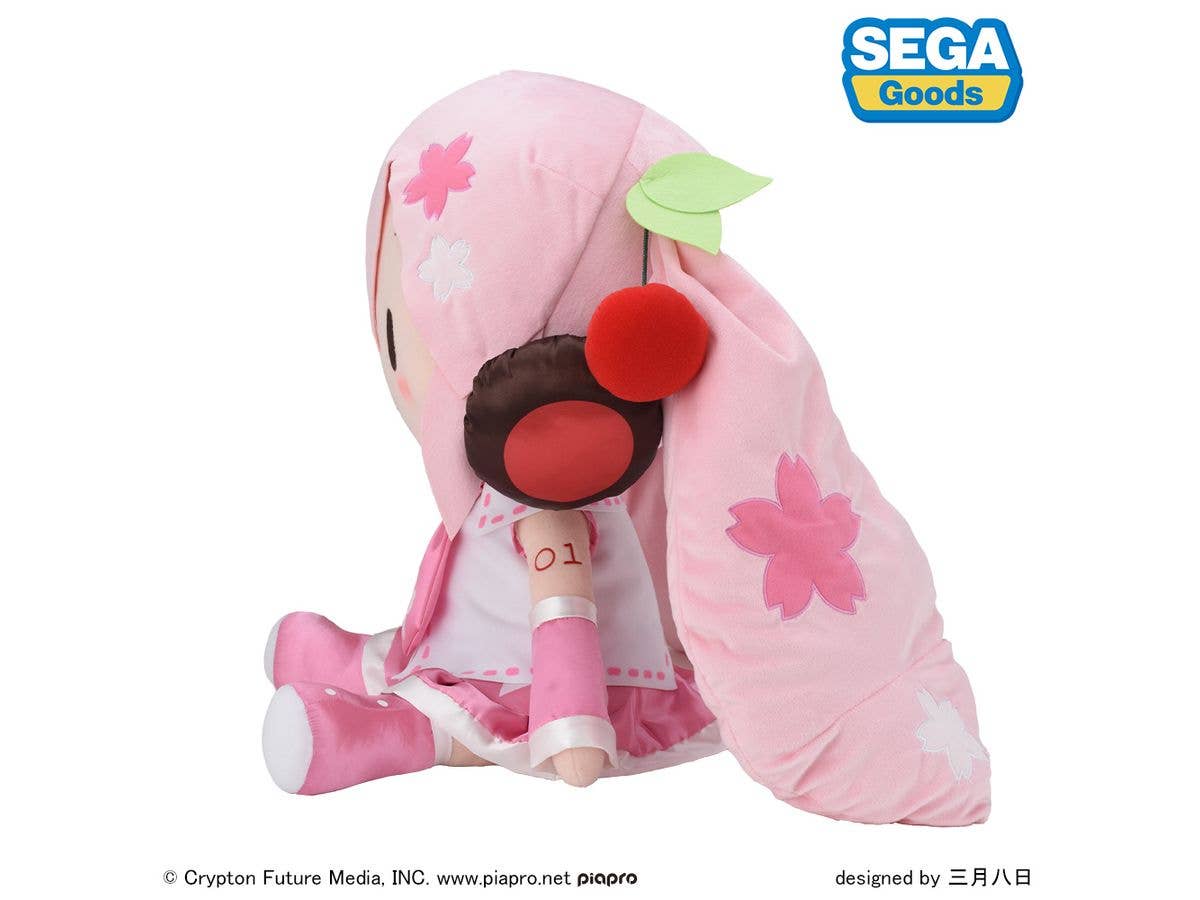 SEGA fuwa petit "Sakura Miku" Dodeka Jumbo Plush | 4582733451466