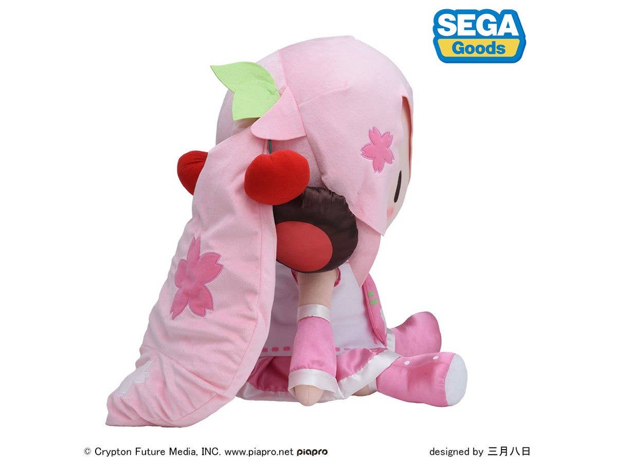 SEGA fuwa petit "Sakura Miku" Dodeka Jumbo Plush | 4582733451466