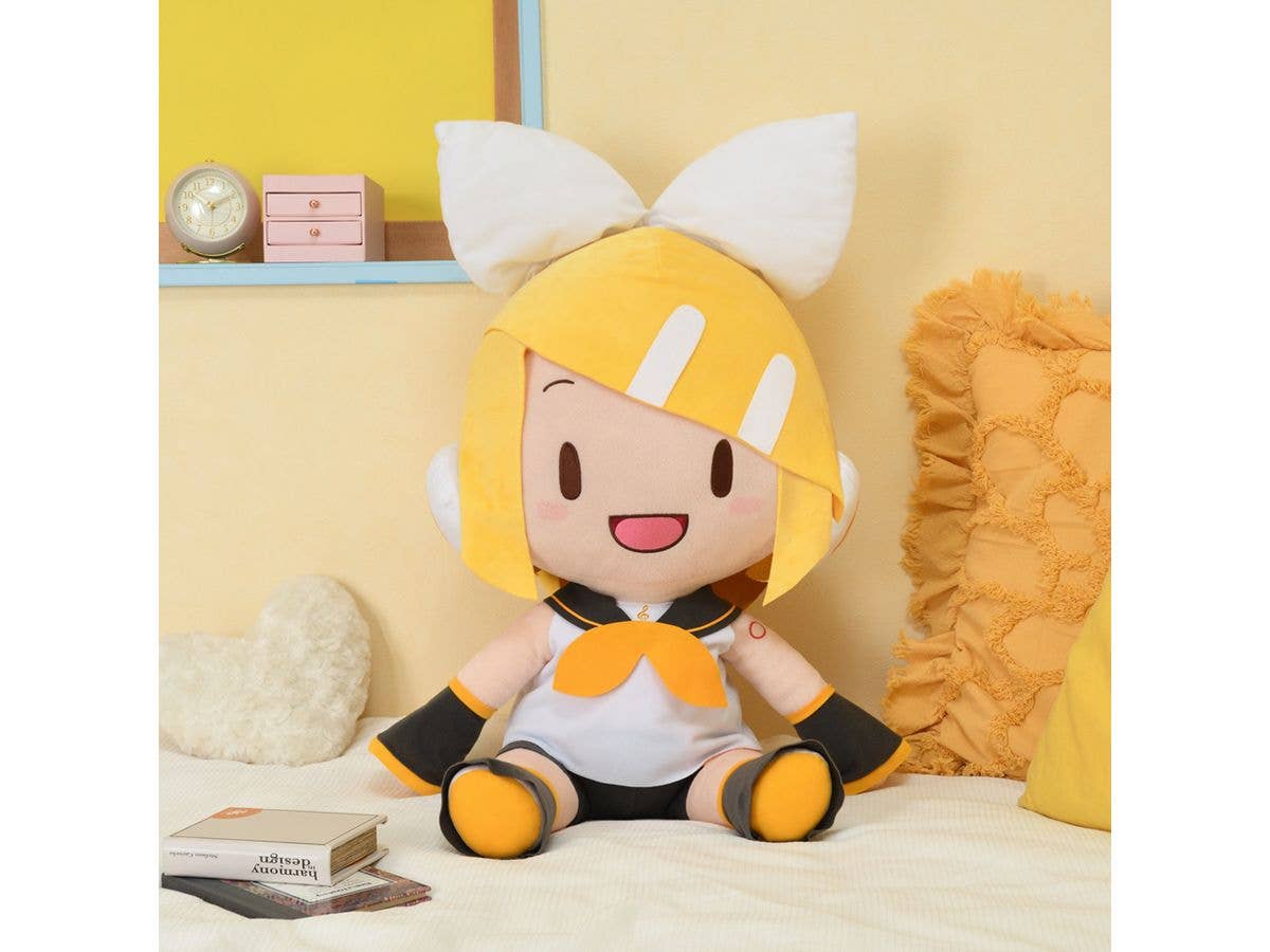 Character Vocal Series 02: Kagamine Rin/Len Series Hatsune Miku Rin Kagamine Fuwapuchi Dodeka Jumbo Plush | 4580779516125