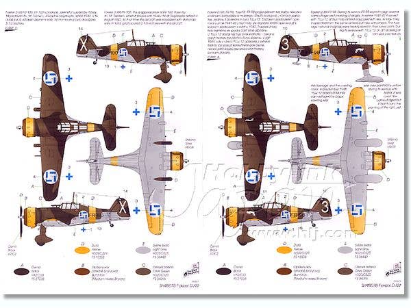 Special Hobby 1/48 Fokker D.XXl 3. Sarja 'with Mercury Engine' | 8594071080815