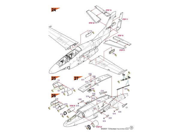 Special Hobby 1/32 T-2 Buckeye Red & White Trainer | 8594071083984