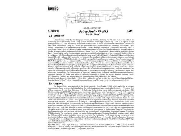 Special Hobby 1/48 Fairey Firefly Mk.l 'Pacific Fleet' | 8594071083786