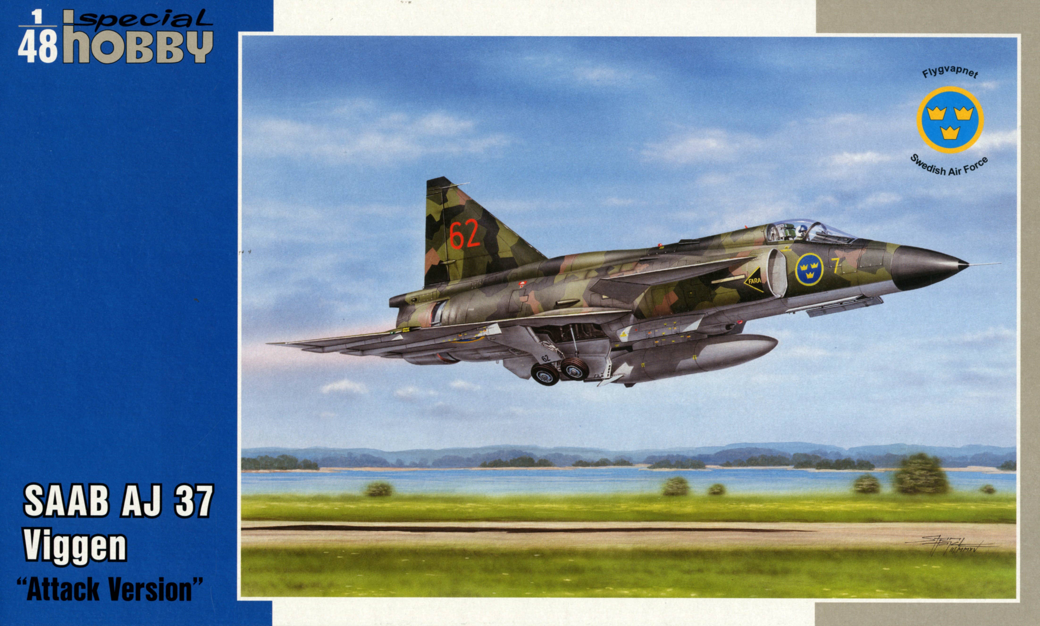 Special Hobby 1/48 SAAB AJ 37 Viggen Attack Version - Updated Edition | 8594071084820