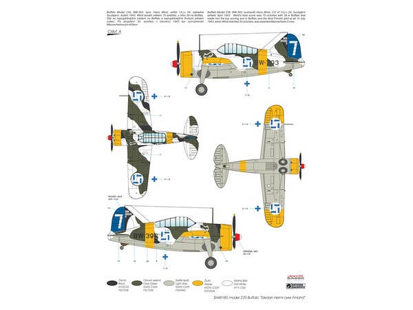 Special Hobby 1/48 Model 239 Buffalo 'Taivaan Helmi over Finland' | 8594071085773