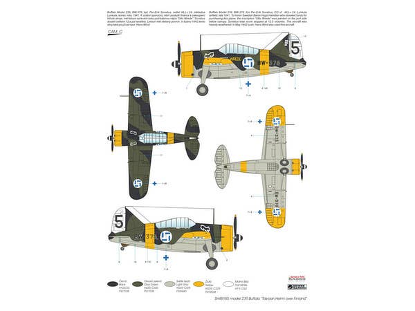 Special Hobby 1/48 Model 239 Buffalo 'Taivaan Helmi over Finland' | 8594071085773