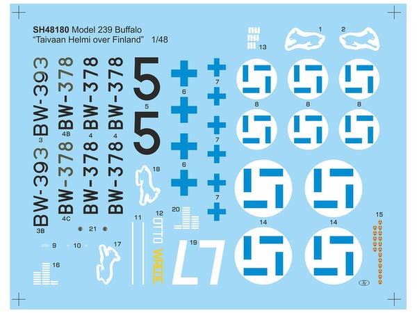Special Hobby 1/48 Model 239 Buffalo 'Taivaan Helmi over Finland' | 8594071085773