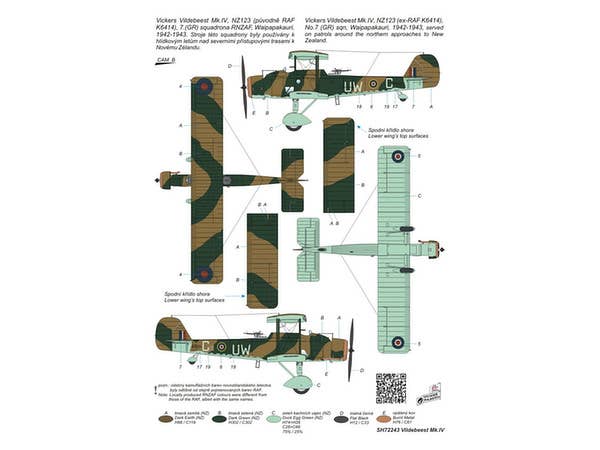 Special Hobby 1/72 Vickers Vildebeest Mk.IV Perseus Engine Vers | 8594071083724