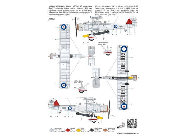 Special Hobby 1/72 Vickers Vildebeest Mk.IV Perseus Engine Vers | 8594071083724