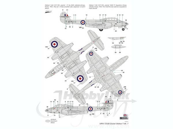 Special Hobby 1/72 Gloster Meteor T Mk.7 | 8594071082512