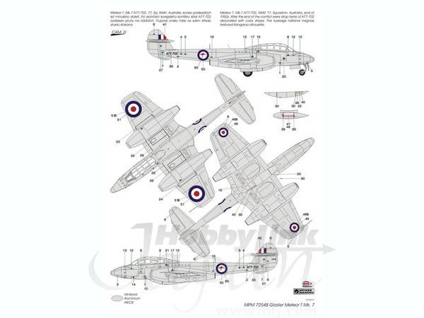 Special Hobby 1/72 Gloster Meteor T Mk.7 | 8594071082512